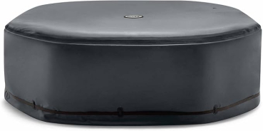 Intex Whirlpool Energiesparabdeckung achteckig, 6 Plätze Schwarz